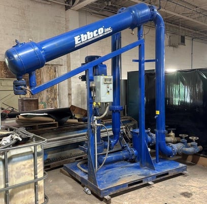 EBBCO #502, Garnet Removal System, 171-300 sq.ft., 6"/4" connections, 30 HP, 600 GPM, 220/440 V., w/ pvc - Image 3