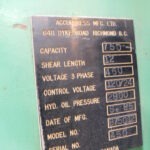 3/4" x 12' Accurshear #875012, hydraulic shear, 36" power back gauge, power blade adjustment, 50 HP, 1985 - Image 9