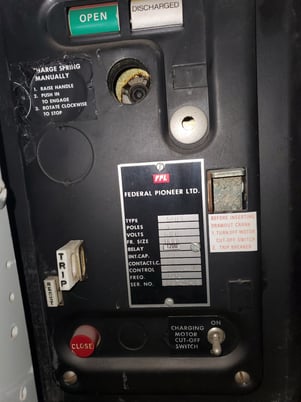 1200 Amp, Federal Pacific, 50H-3, 600 Voltage, 120 VAC, 3 Pole, M-OK, Draw Out - Image 1