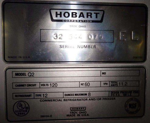 48.9 Cu.ft. Hobart Q2 2-section Medium Temperature Refrigerator - Image 3