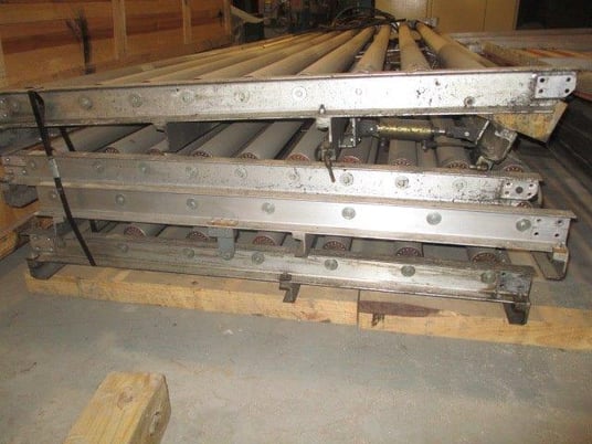 Aluminum Idler Rolls, on Frame, (10) Idlers per Frame, 74" + 84" Individual Idlers, 3.5" O.D. Idler Rolls - Image 1