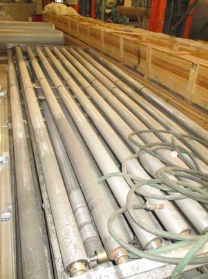 Aluminum Idler Rolls, on Frame, (10) Idlers per Frame, 74" + 84" Individual Idlers, 3.5" O.D. Idler Rolls - Image 3