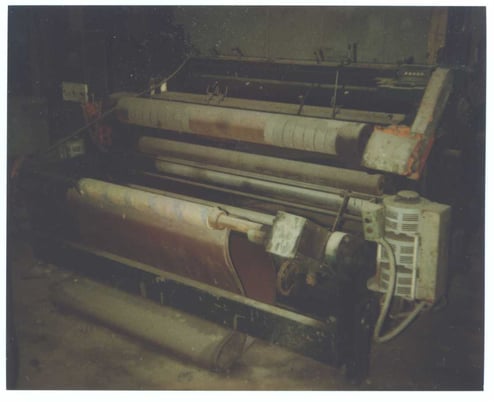 Cast Film Type Take-Off, 65" wide capacity, (3) 8" diameter Chill Rolls, 48" width End Fed Die, w/Turret - Image 1