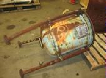 30 gallon Pfaudler, Glass Lined Tank, Vertical, 3315 Glass, 20" diameter x 24.75" straight side, 3"/2" Top - Image 1