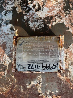 4000 gallon Ceramic Coatings Co., Glass Lined Pressure Vessel, Horizontal, 30 psi @ 300&deg;F, 1980 - Image 5