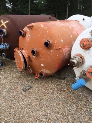 750 gallon DeDietrich #VT-750, Glass Lined Tank, Vertical, 48" diameter x 60" straight side, 50 psi/FV @ - Image 2