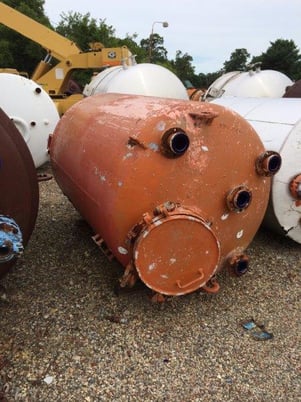 750 gallon DeDietrich #VT-750, Glass Lined Tank, Vertical, 48" diameter x 60" straight side, 50 psi/FV @ - Image 4