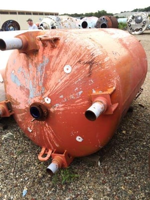750 gallon DeDietrich #VT-750, Glass Lined Tank, Vertical, 48" diameter x 60" straight side, 50 psi/FV @ - Image 9