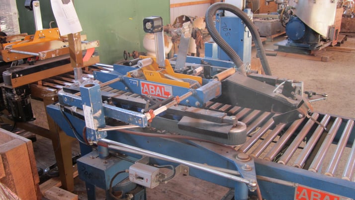 Abel #502, Case Sealer, Top Seal, Adjustable Height, 22" Wide Track, w/66" Long Roller Conveyor - Image 2