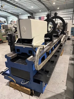 47" x 240" Summit #47-9x240, hollw spindle lathe, 25" 3-jaw chuck, 9" bore, A2-15, Newall 2-Axis digital read - Image 8