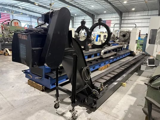 47" x 240" Summit #47-9x240, hollw spindle lathe, 25" 3-jaw chuck, 9" bore, A2-15, Newall 2-Axis digital read - Image 9