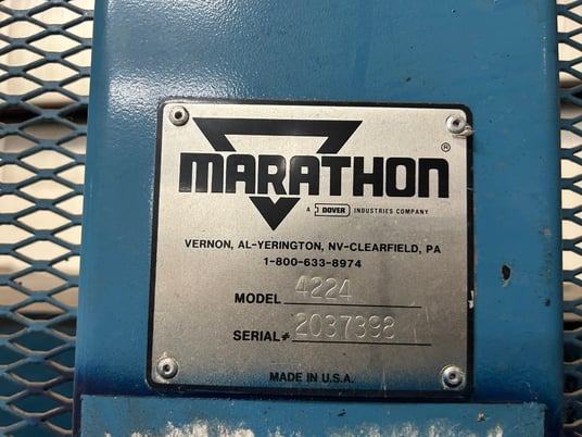 Marathon #4224, vertical baler, 42" x 24" opening, 1.5 HP, reconditioned - Image 5