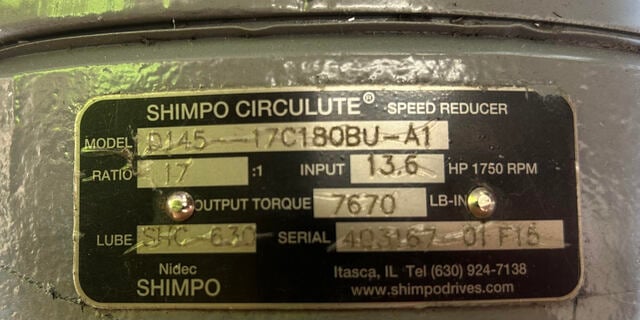 Prab #S15072, 24" x 24" shredder, 13.6 HP, reconditioned - Image 7