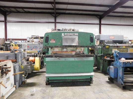 55 Ton, Promecam #RG5020, press brake, 6.8'OA, manual back gauge - Image 2