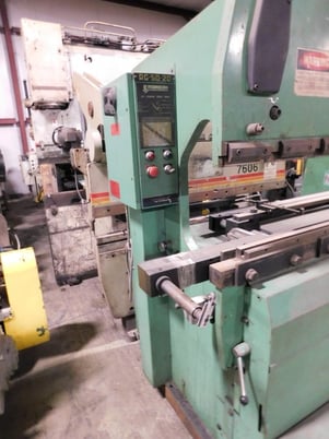 55 Ton, Promecam #RG5020, press brake, 6.8'OA, manual back gauge - Image 3