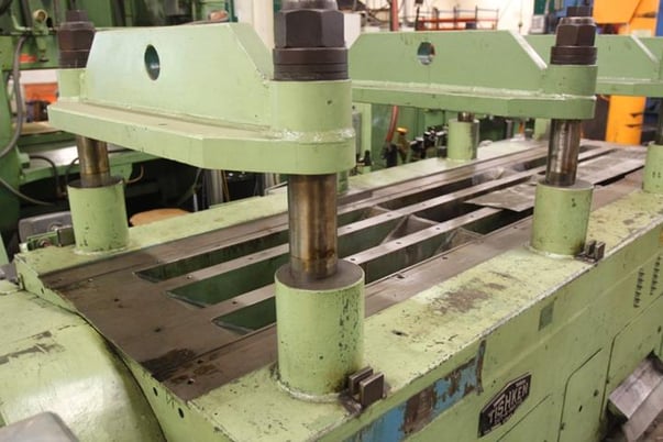 150 Ton, Tishken #CO28-8120, Cut-a-Matic pre-blank press, 1-1/2"stroke, 15-3/4"SH - Image 2