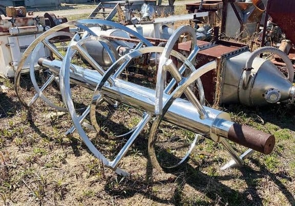 Young, Stainless Steel Double Ribbon Only, used for 150 cu.ft. Blender, 53.1" diameter Ribbon, 1.75" width x - Image 1