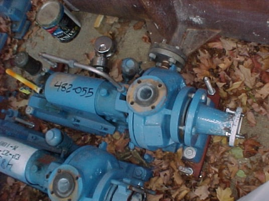 Goulds #3198, Centrifugal Pump, Teflon-Lined, 1.5 x 3" Size, 6.25" diameter Impeller, On Base, No Motor - Image 2