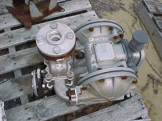 1" Sandpiper #SB1A, Diaphragm Type Pump, Stainless Steel Housing, Type SGN-3-SS, 20 GPM @ 20 psi - Image 1