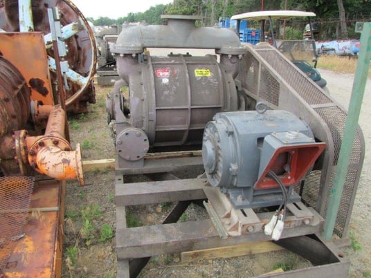 2000 CFM, Nash #CL2003, Vacuum Pump, Belt Driven w/Guard, 125 HP, 1992 - Image 2