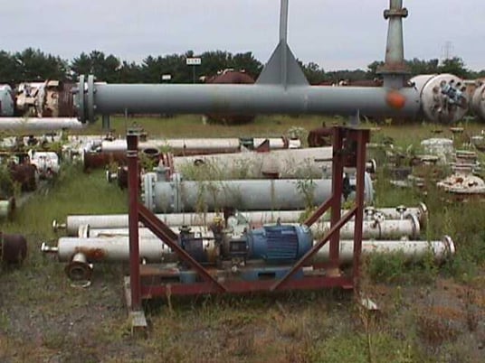 25 CFM, Croll-Reynolds #T25, Water Seal Vacuum Pump System, w/52 sq.ft. Surface Combustion Condenser, 7.5 HP - Image 1