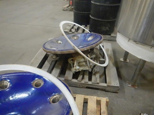 120 gallon Pfaudler, Glass Lined Jacketed Tank, 30" diameter x 33" straight side, 100 psi/FV @ 360&deg;F - Image 6
