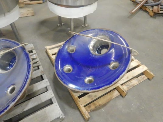 120 gallon Pfaudler, Glass Lined Jacketed Tank, 30" diameter x 33" straight side, 100 psi/FV @ 360&deg;F - Image 7