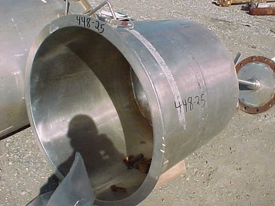 125 gallon Stainless Steel Vertical Storage Tank, 35" diameter x 35" Straight Side, Open Top, Flat Bottom - Image 1