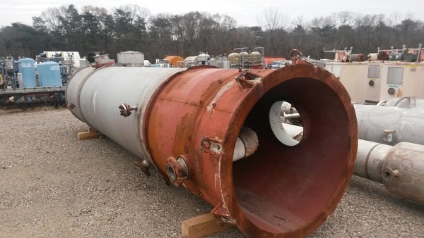 2000 gallon Cryochem, Vertical Stainless Steel Pressure Vessel, 54" diameter x 22' Straight Side, 7/16" Shell - Image 3