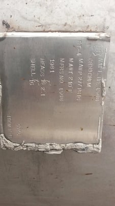 2000 gallon Cryochem, Vertical Stainless Steel Pressure Vessel, 54" diameter x 22' Straight Side, 7/16" Shell - Image 5