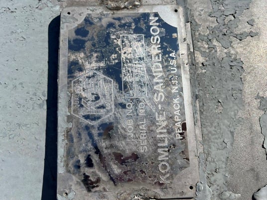 200 gallon Komline-Sanderson, Stainless Steel Tank, Vertical, 32" diameter x 60" Straight Side - Image 3