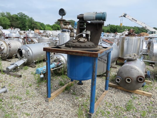 45 gallon Stainless Steel Jacketed Mix Tank, Vertical, 24" diameter x 24" Straight Side, Dish Top and Bottom - Image 6