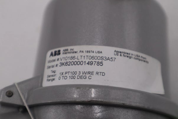 ABB V10186-LT1T0600S3A57 Temperature Sensor PT100 B NEW UNIT STOCK G735 - Image 3
