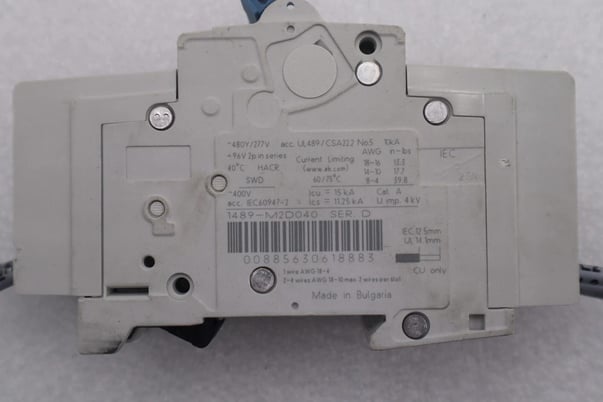 Allen-bradley 1489-m2d040 series d circuit breaker 2 pole unit stock #k-632a - Image 4