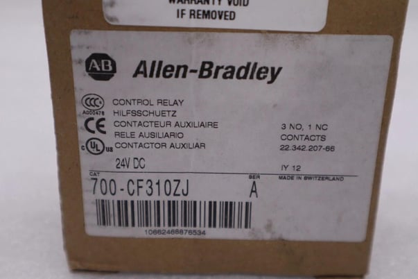 New Allen-Bradley bradley 700-cf310zj ser. a 24vdc 20a contactor auxiliar stock h213a - Image 2