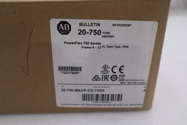 Allen-Bradley bradley 20-750-macp-cd-tvss ser. a 400/480vac new unit stock g86a - Image 1