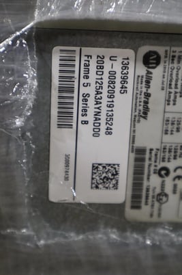 Allen-Bradley bradley 20bd125a3aynadd0 powerflex 700 drive 100 hp ser.b stock s-598 - Image 4