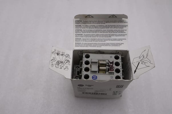 NEW OPEN BOX Allen-Bradley Bradley 100-C12D10 110/120V AC 12A Contactor AB STK H281A 662072605370 - Image 1