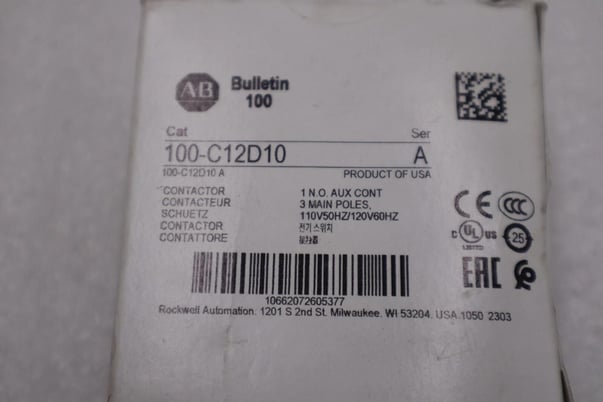 NEW OPEN BOX Allen-Bradley Bradley 100-C12D10 110/120V AC 12A Contactor AB STK H281A 662072605370 - Image 2