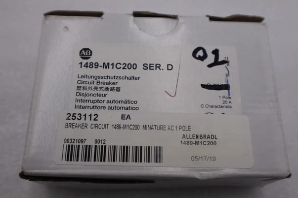 New open box Allen-Bradley allen bradley 1489-m1c200 stock g677a - Image 3