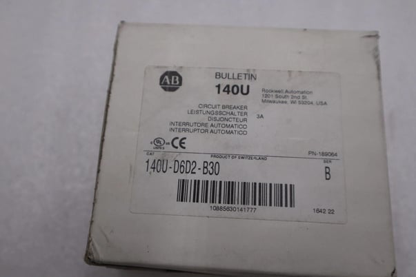 New Allen-Bradley bradley 140u-d6d2-b30 molded case circuit breaker d-frame stock h279a - Image 2