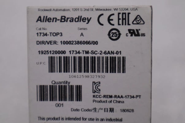 NEW Allen-Bradley Bradley 1734-TOP3 TERMINAL BASE ONE PIECE 12PT SCREW CLAMP STK L-234C - Image 2