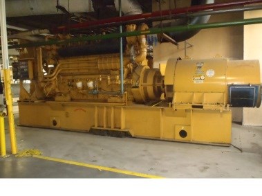 1400 KW Caterpillar #D3606, diesel generatory, 277/480 Volts, 3-phase, 6836 hrs, 900 RPM, skid mounted, 1986 - Image 1