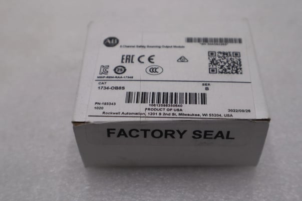 New Sealed Allen-Bradley 1734-OB8S Safety Output Module #L-608C - Image 1