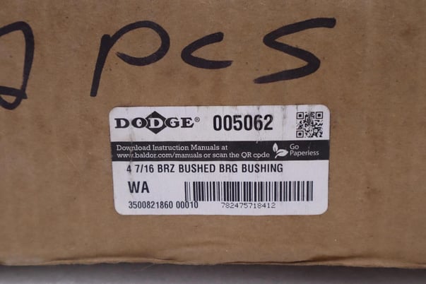 Dodge 005062 4 7/16 BRZ Brushed BRG Bushing #4019 - Image 4
