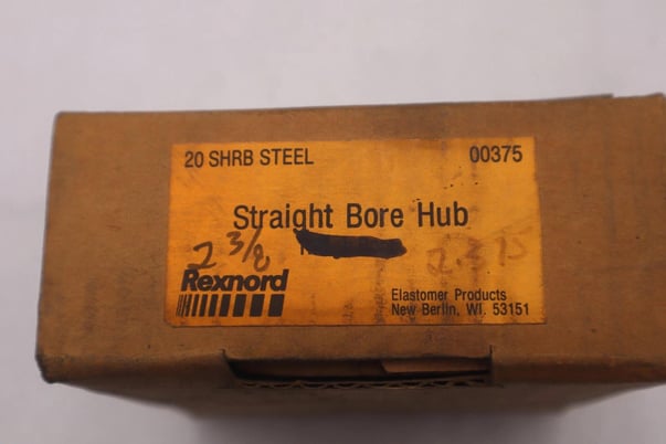 Rexnord 20 HRB STEEL Straight Bore Hub Bore 2-3/8 STOCK B-1073 - Image 1