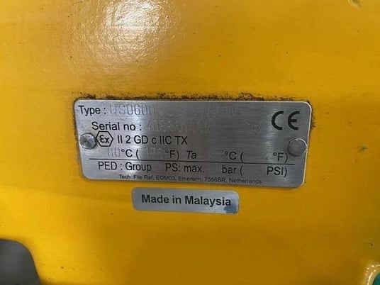 Emerson fieldq type oso6oo-004stacw actuator with 4" ball valve - Image 2
