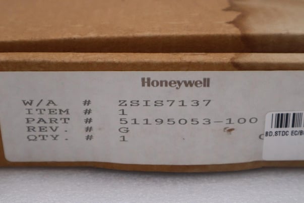 NEW HONEYWELL MEASUREX 51195053-100 REV. G (ST/DC) STOCK G344 - Image 1
