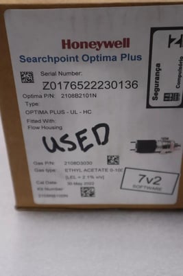 HONEYWELL BH17 0RZ UK PART 2108B SEARCHPOINT OPTIMA PLUS GAS DETECTOR STOCK 5286 - Image 1
