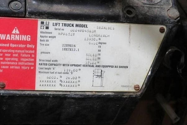 8,000 POUND HYSTER S80XLBCS PROPANE FORKLIFT PF - Image 6